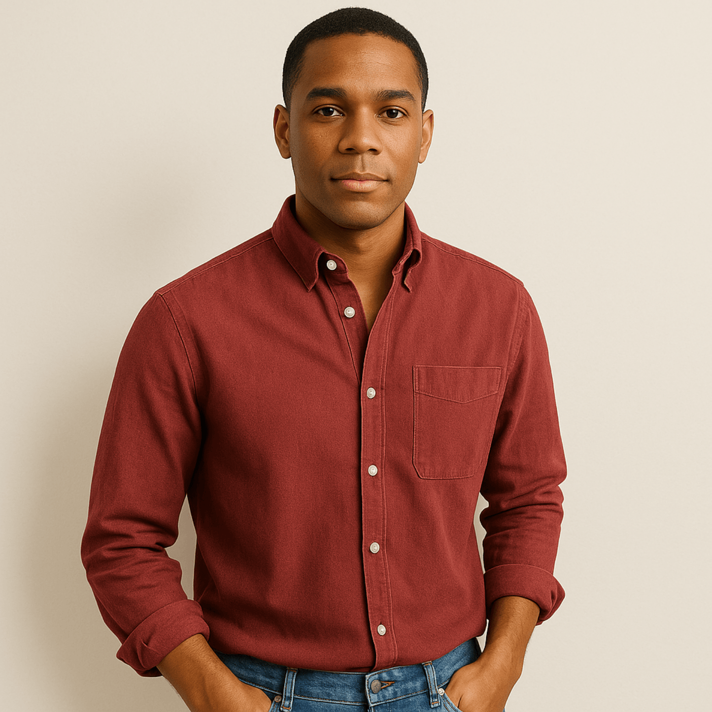 Herren Langarmhemd – Klassischer Business & Freizeit Look, Modern Fit