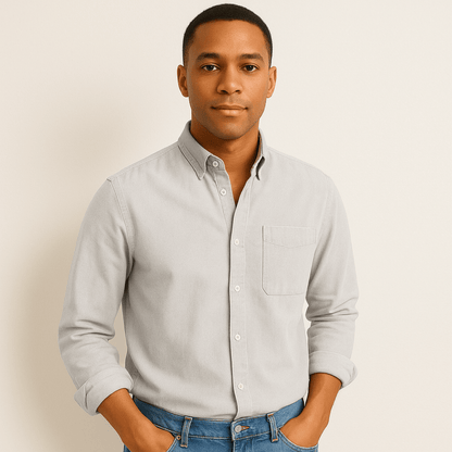 Herren Langarmhemd – Klassischer Business & Freizeit Look, Modern Fit