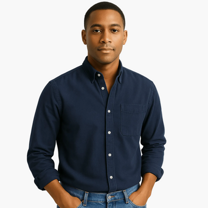 Herren Langarmhemd – Klassischer Business & Freizeit Look, Modern Fit