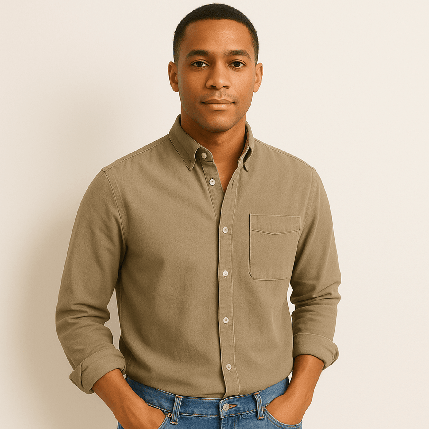 Herren Langarmhemd – Klassischer Business & Freizeit Look, Modern Fit