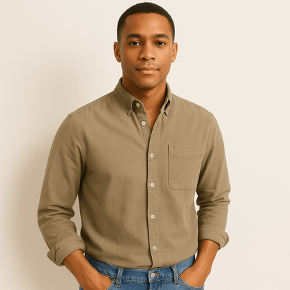 Herren Langarmhemd – Klassischer Business & Freizeit Look, Modern Fit