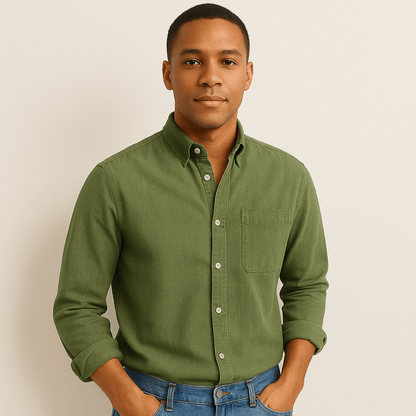 Herren Langarmhemd – Klassischer Business & Freizeit Look, Modern Fit