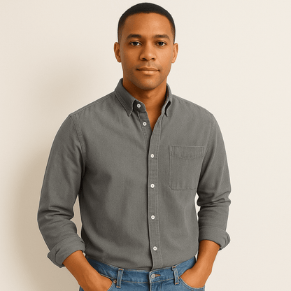Herren Langarmhemd – Klassischer Business & Freizeit Look, Modern Fit