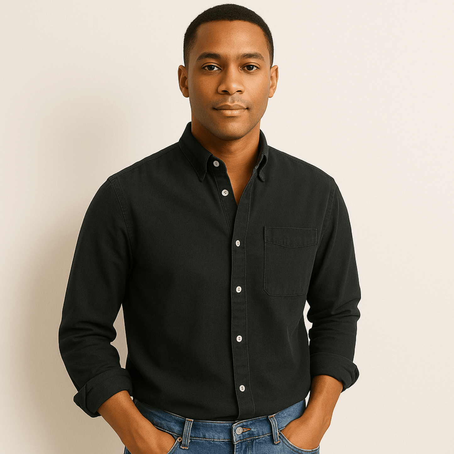 Herren Langarmhemd – Klassischer Business & Freizeit Look, Modern Fit