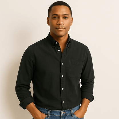 Herren Langarmhemd – Klassischer Business & Freizeit Look, Modern Fit