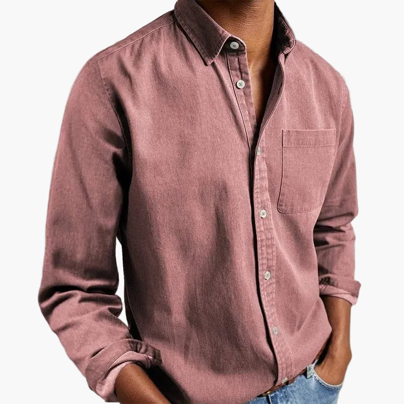 Herren Langarmhemd – Klassischer Business & Freizeit Look, Modern Fit