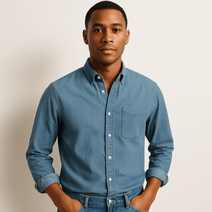 Herren Langarmhemd – Klassischer Business & Freizeit Look, Modern Fit