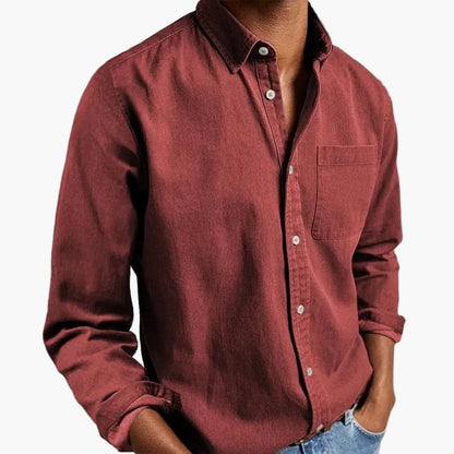 Herren Langarmhemd – Klassischer Business & Freizeit Look, Modern Fit