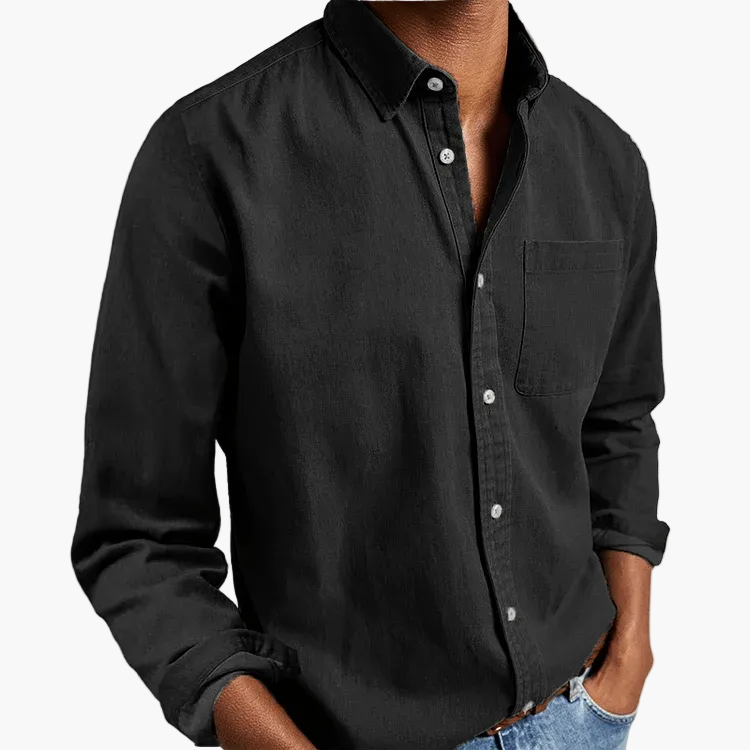 Herren Langarmhemd – Klassischer Business & Freizeit Look, Modern Fit