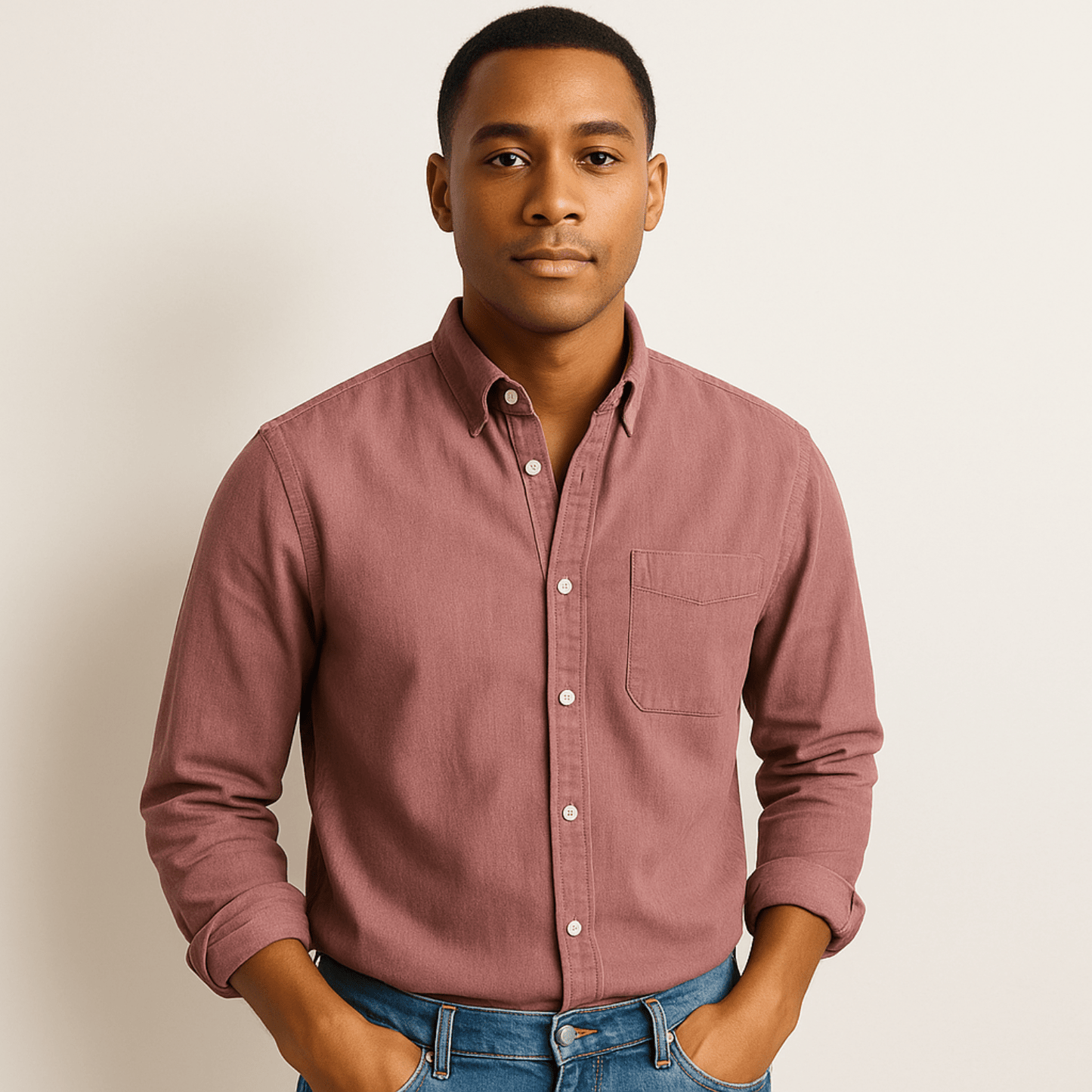 Herren Langarmhemd – Klassischer Business & Freizeit Look, Modern Fit