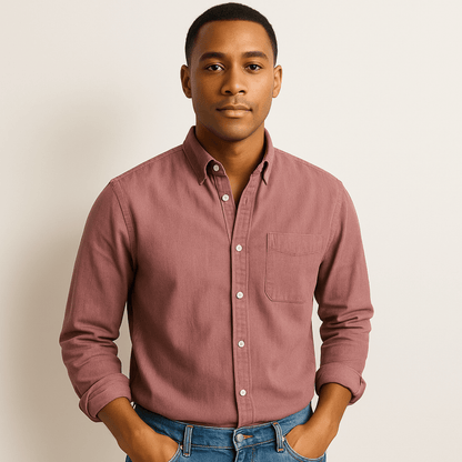 Herren Langarmhemd – Klassischer Business & Freizeit Look, Modern Fit