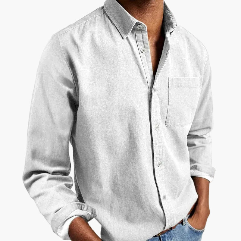 Herren Langarmhemd – Klassischer Business & Freizeit Look, Modern Fit