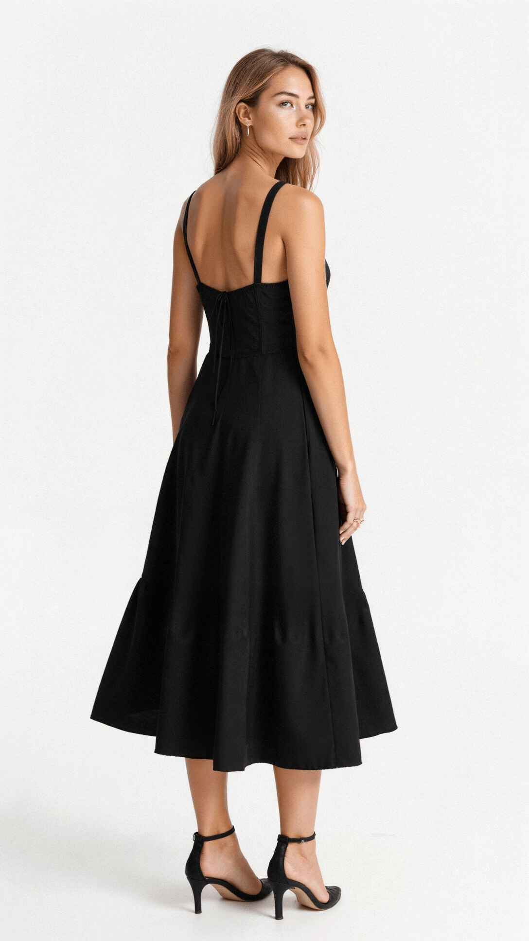 Damen Midikleid mit Korsett-Design und floralem Muster – Elegantes Sommerkleid für besondere Anlässe