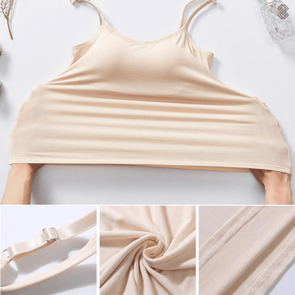 Top SilkySecure para mujer con sujetador integrado – Comodidad y soporte sin costuras para el día a día
