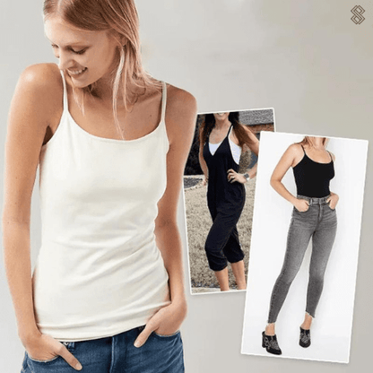 Top SilkySecure para mujer con sujetador integrado – Comodidad y soporte sin costuras para el día a día
