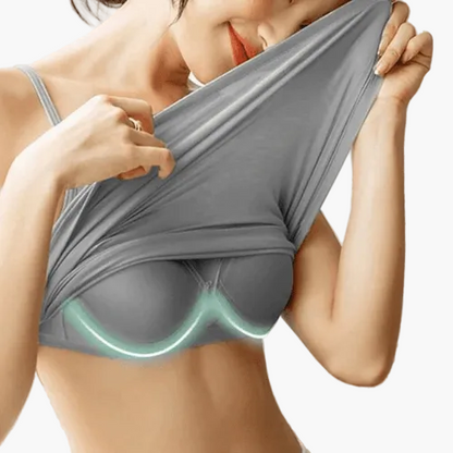 Top SilkySecure para mujer con sujetador integrado – Comodidad y soporte sin costuras para el día a día