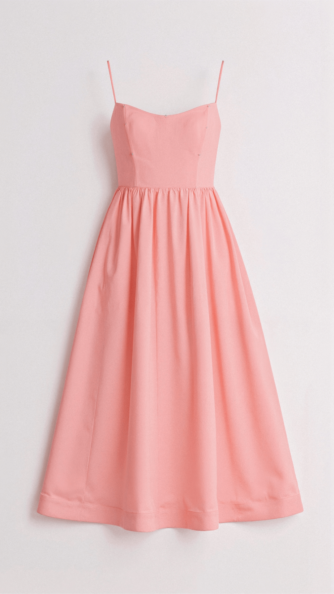 Vestido midi para mujer con tirantes finos – Look elegante de verano para ocasiones especiales