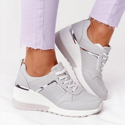 Dam Ortopediska sneakers med kilklack – Bekväma och modemedvetna fritidsskor