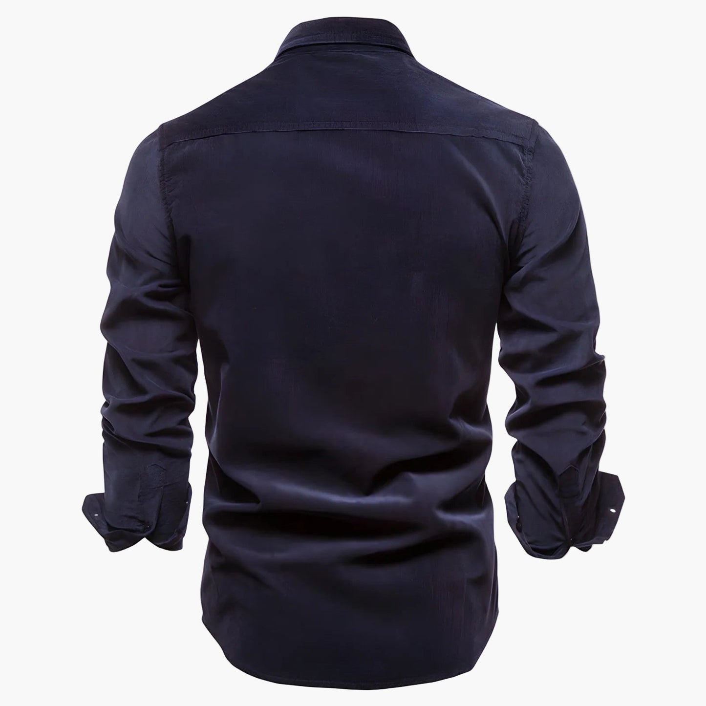 Camicia Uomo Manica Lunga Casual con Tasche sul Petto – Camicia Slim Fit Moderna per Quotidiano e Ufficio