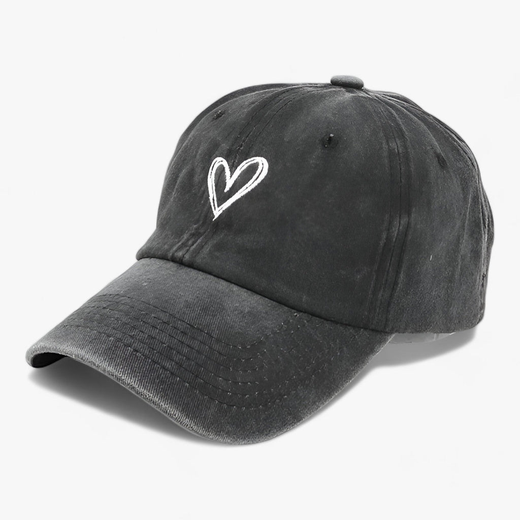 Geborduurde retro-baseballpet voor dames met verstelbaar bandje