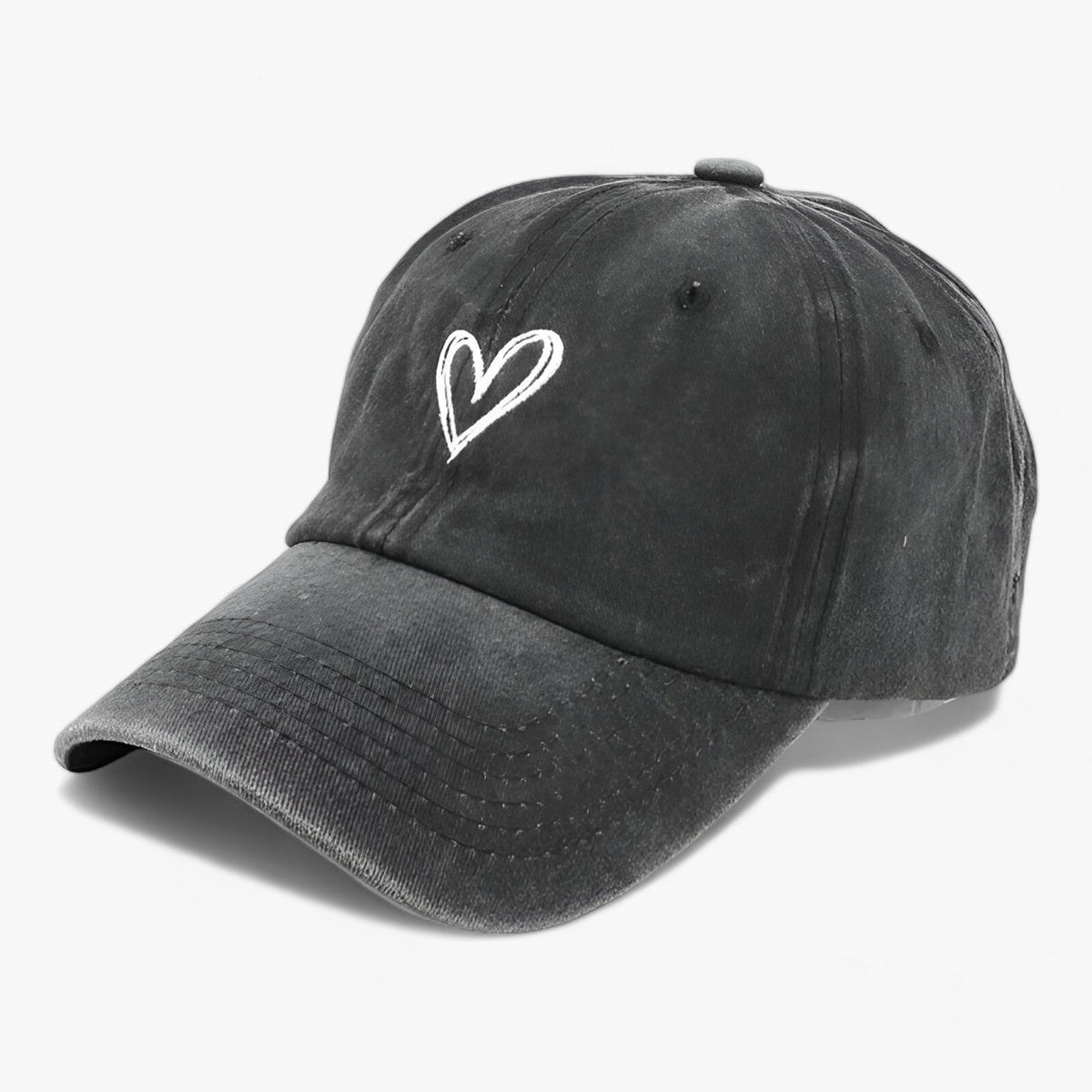 Geborduurde retro-baseballpet voor dames met verstelbaar bandje