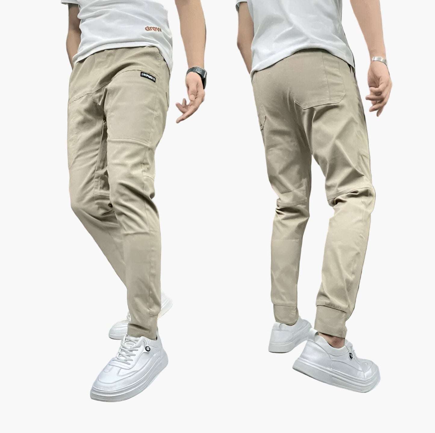 Pantalón cargo stretch para hombre con corte moderno – Pantalón cómodo para el día a día y negocios