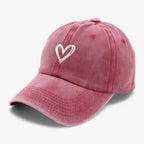 Geborduurde retro-baseballpet voor dames met verstelbaar bandje