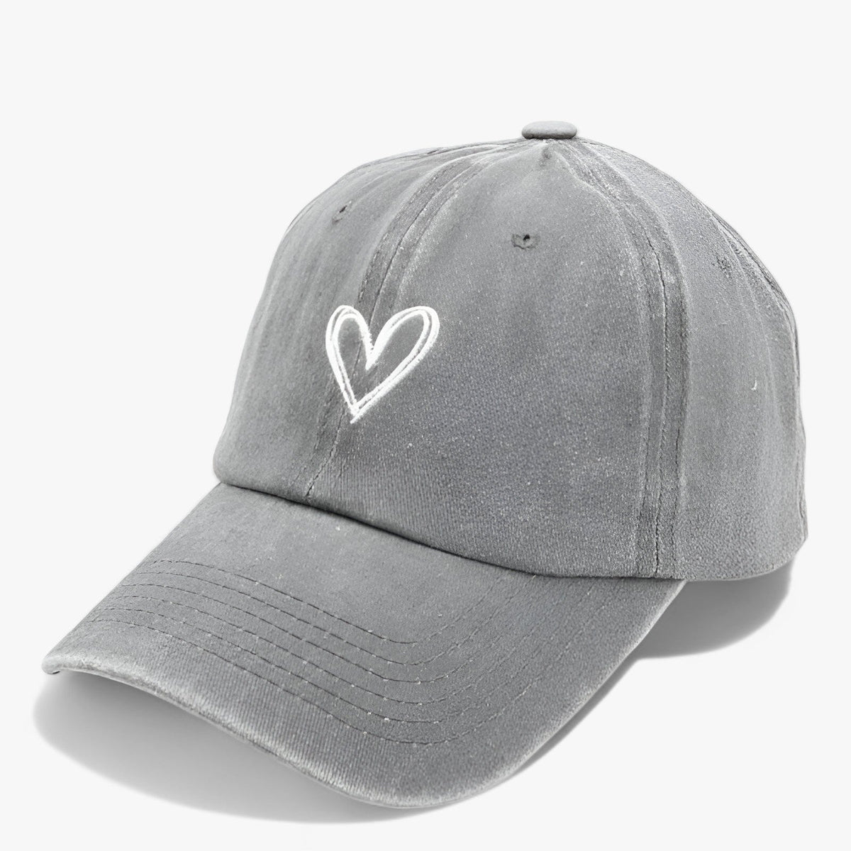 Geborduurde retro-baseballpet voor dames met verstelbaar bandje