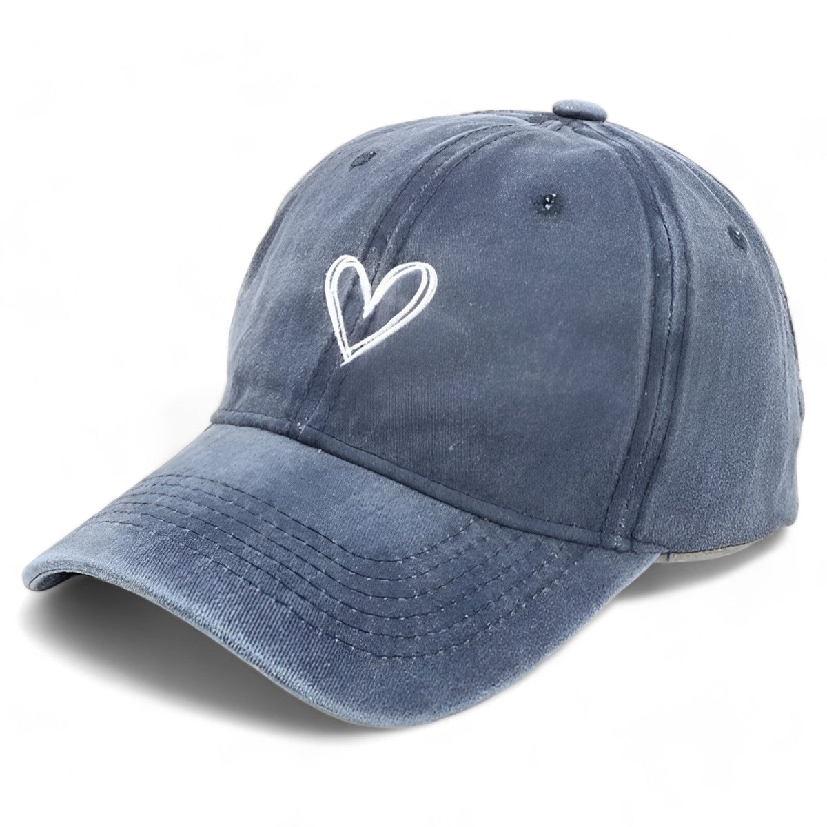Geborduurde retro-baseballpet voor dames met verstelbaar bandje