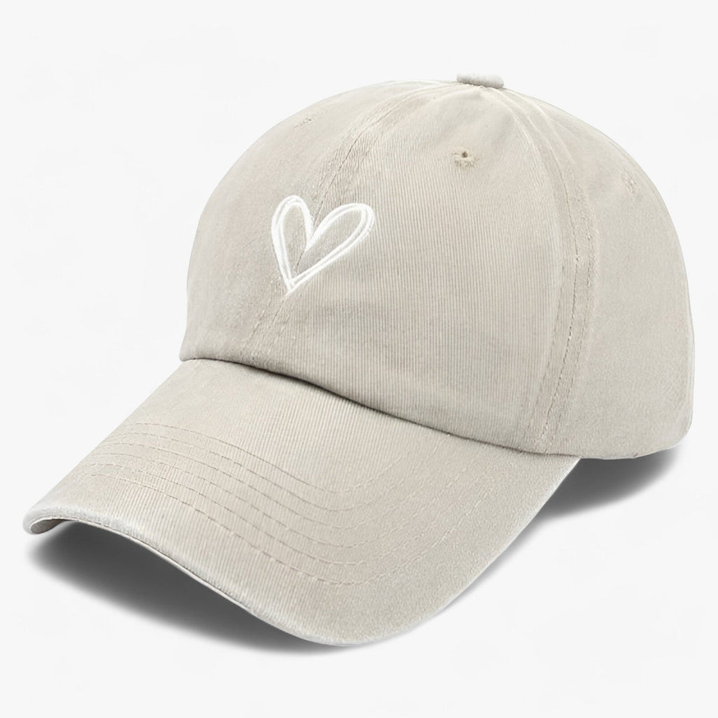 Geborduurde retro-baseballpet voor dames met verstelbaar bandje