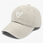 Geborduurde retro-baseballpet voor dames met verstelbaar bandje