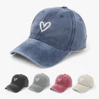 Geborduurde retro-baseballpet voor dames met verstelbaar bandje