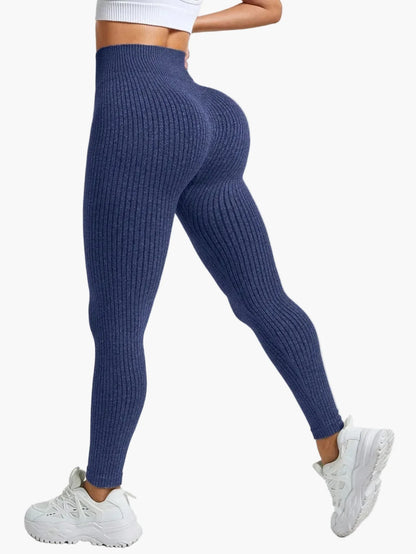 Damen Seamless Sport-Leggings mit hohem Bund – Figurformend & Komfortabel für Fitness und Alltag