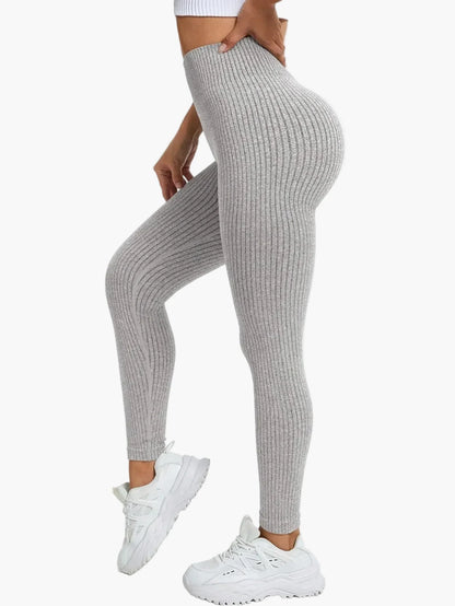Damen Seamless Sport-Leggings mit hohem Bund – Figurformend & Komfortabel für Fitness und Alltag