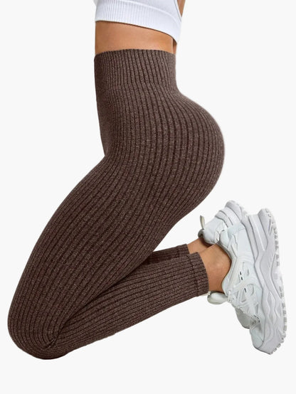 Damen Seamless Sport-Leggings mit hohem Bund – Figurformend & Komfortabel für Fitness und Alltag