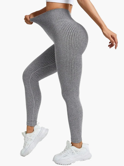 Damen Seamless Sport-Leggings mit hohem Bund – Figurformend & Komfortabel für Fitness und Alltag