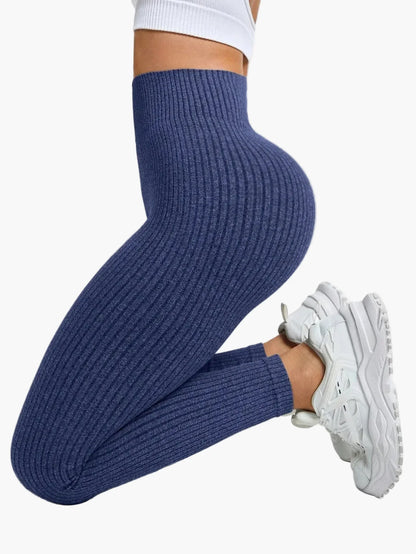 Damen Seamless Sport-Leggings mit hohem Bund – Figurformend & Komfortabel für Fitness und Alltag