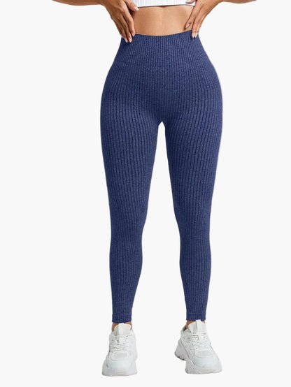 Damen Seamless Sport-Leggings mit hohem Bund – Figurformend & Komfortabel für Fitness und Alltag