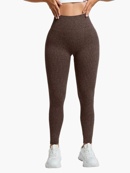 Damen Seamless Sport-Leggings mit hohem Bund – Figurformend & Komfortabel für Fitness und Alltag