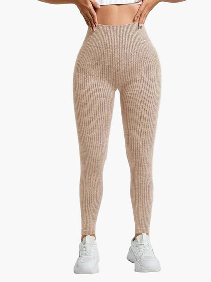 Damen Seamless Sport-Leggings mit hohem Bund – Figurformend & Komfortabel für Fitness und Alltag
