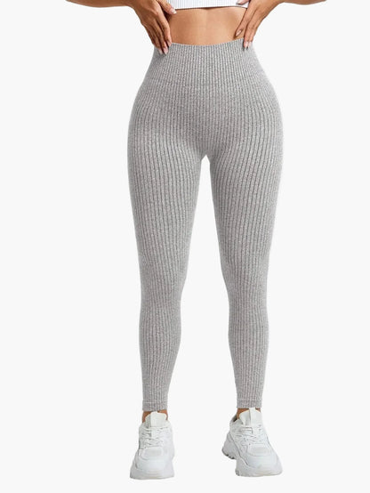 Damen Seamless Sport-Leggings mit hohem Bund – Figurformend & Komfortabel für Fitness und Alltag