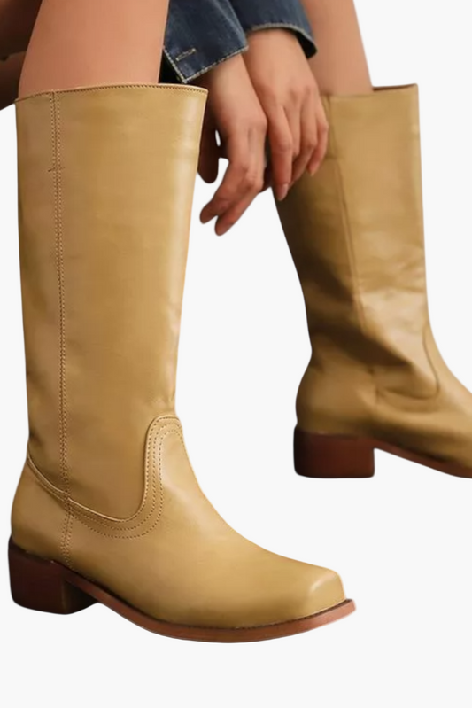 Bottes classiques femme à talon bloc – Look mode pour tous les jours