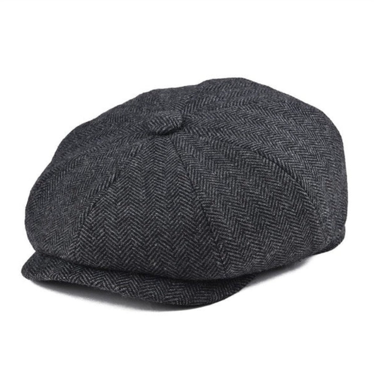 Flat cap met koord
