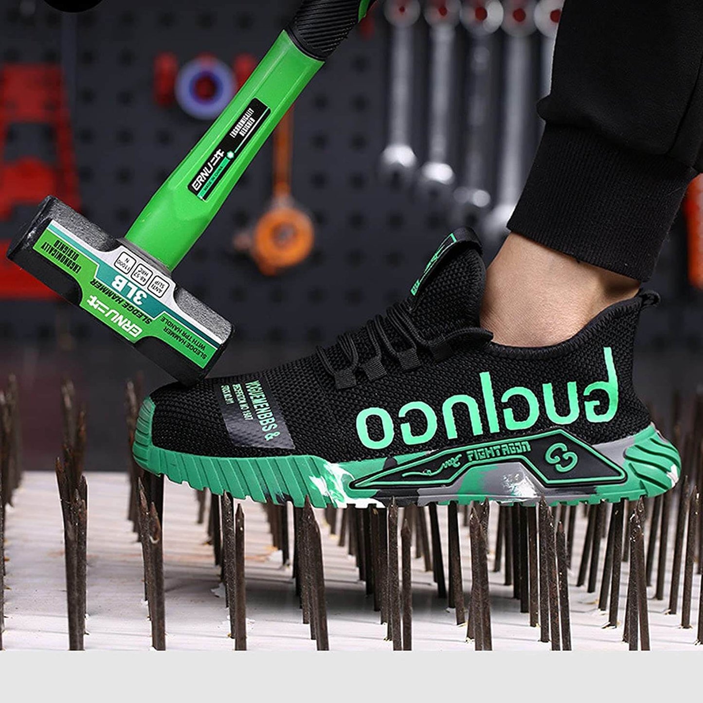 Heren Veiligheidswerkschoenen Sportieve Sneakers voor Werk & Outdoor