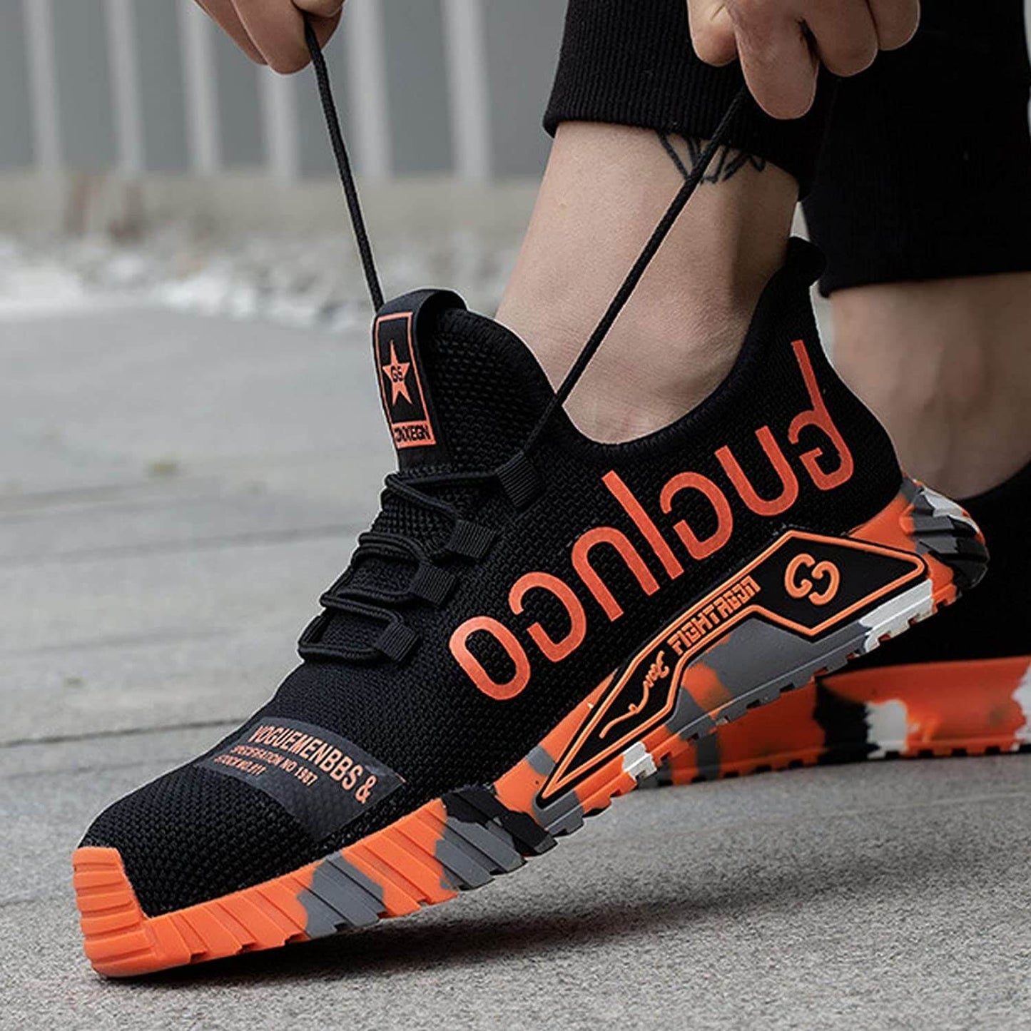 Heren Veiligheidswerkschoenen Sportieve Sneakers voor Werk & Outdoor