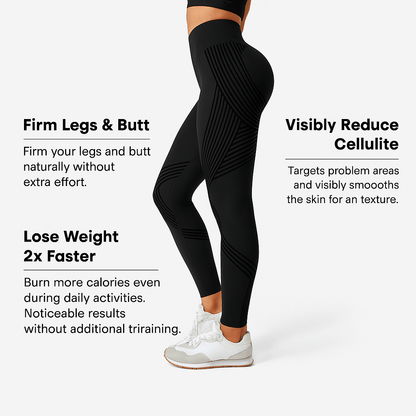 Damen Seamless Leggings mit Anti-Cellulite-Effekt für Fitness und Alltag