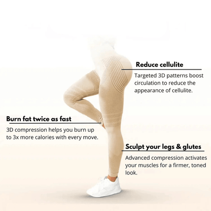 Damen Seamless Leggings mit Anti-Cellulite-Effekt für Fitness und Alltag