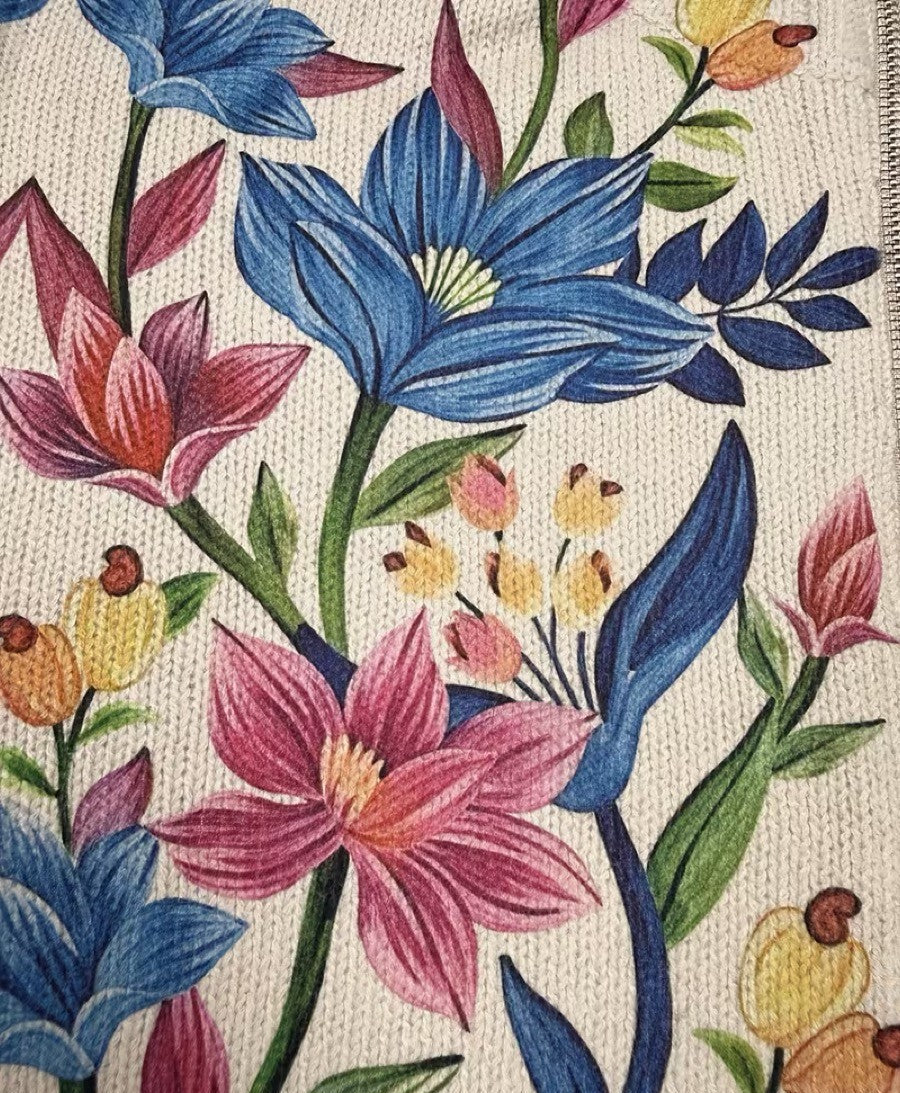 Tabitha | Vest voor dames met bloemenprint en rits