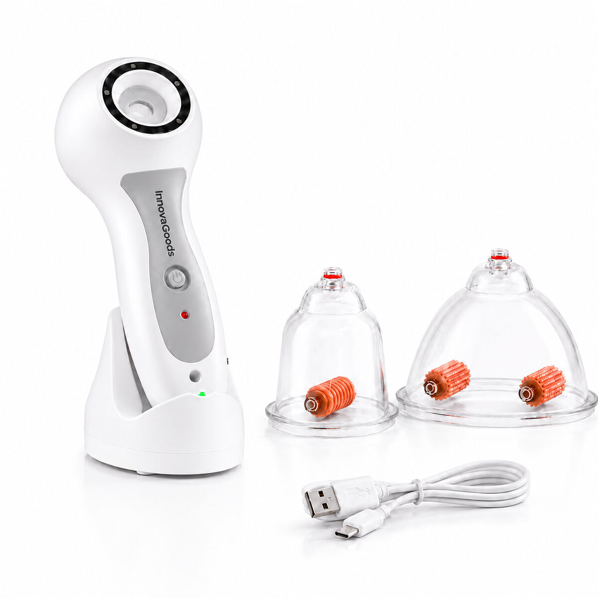 Elektrisch anticellulitis massageapparaat met vacuümtherapie, oplaadbaar via USB