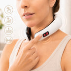 Elektromagnetisch nek- en rugmassageapparaat met 6 massagestanden en 16 intensiteitsniveaus